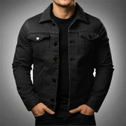 Xavier - Men's Classic Single Breasted Cargo Denim Jacket