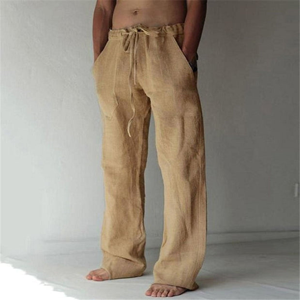 Benjamin - Men's Solid Color Linen Casual Pants