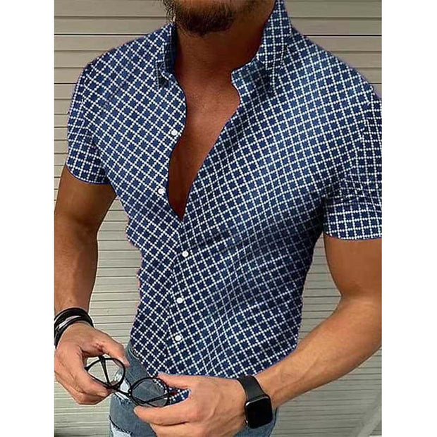 Sergio - Men's Casual Lapel Short Sleeve Shirt