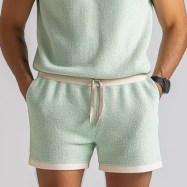 Elevate Your Summer Style with Our Ultra-Comfortable Men's Thin Woven Set - MTA1800D5P