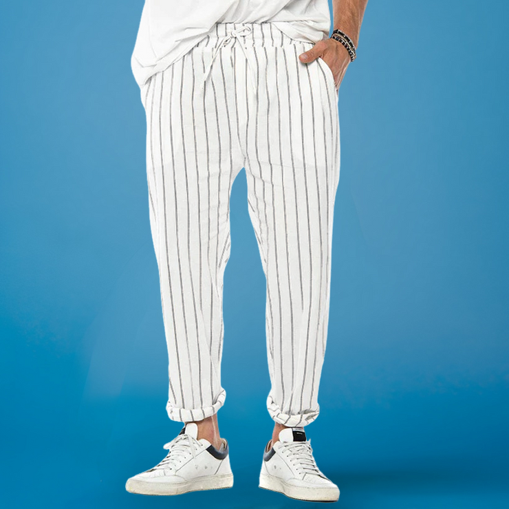 Niven - Men's Striped Straight Loose Trendy Casual Trousers