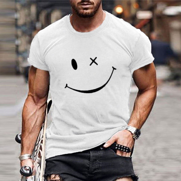 Paul - Men's Vintage Smiley  Round T-Shirt