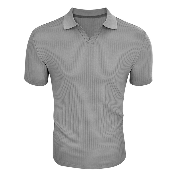 Jerwin - Men's Lapel Short Sleeve Polo Shirt