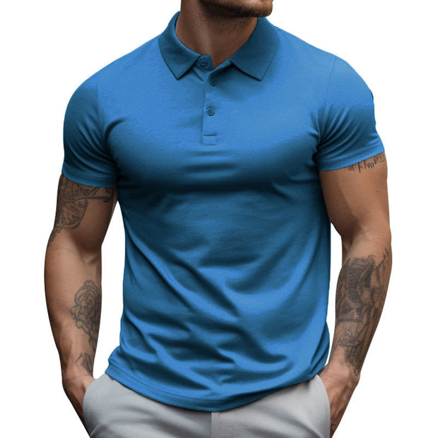 Allan - Men's Slim Lapel Casual Polo Shirt