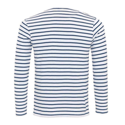 Jack - Men's Striped Henley Collar Long Sleeve T-shirt