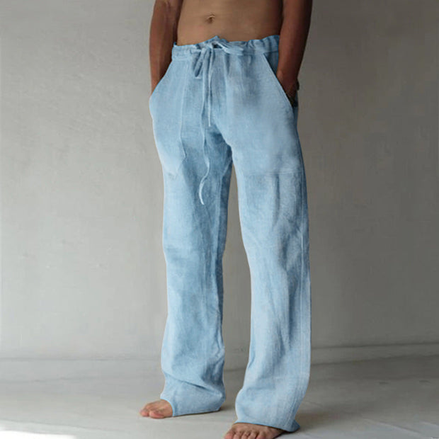 Benjamin - Men's Solid Color Linen Casual Pants