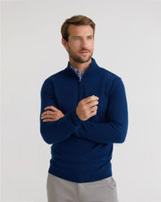 Luis - Zip Neck Pure Wool Pullover