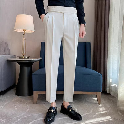 Charles - Classic Pleated Trousers