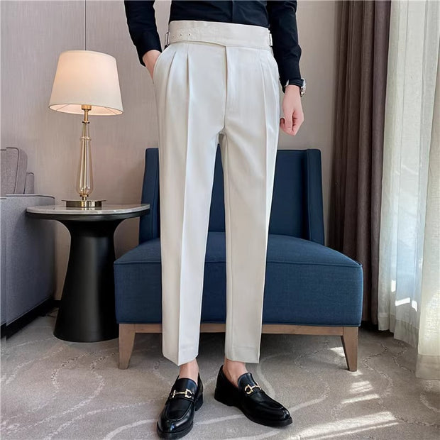 Charles - Classic Pleated Trousers