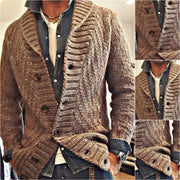 Ben - Men's Vintage Lapel Knit Cardigan Jacket