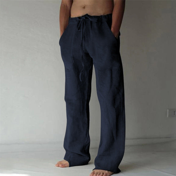 Benjamin - Men's Solid Color Linen Casual Pants