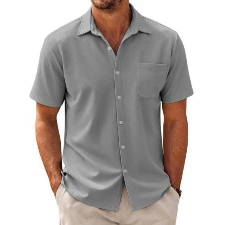 Ed - Men's Casual Cotton Blend Buttons Shirt