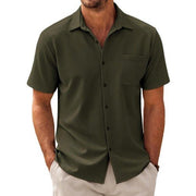 Ed - Men's Casual Cotton Blend Buttons Shirt