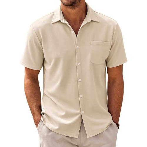 Ed - Men's Casual Cotton Blend Buttons Shirt