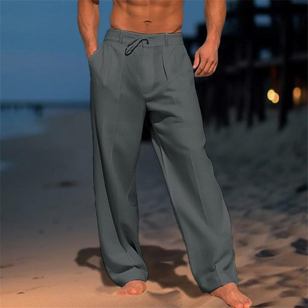 Leo - Men's Solid Color Vacation Pants