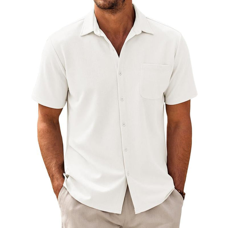 Ed - Men's Casual Cotton Blend Buttons Shirt