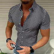 Sergio - Men's Casual Lapel Short Sleeve Shirt