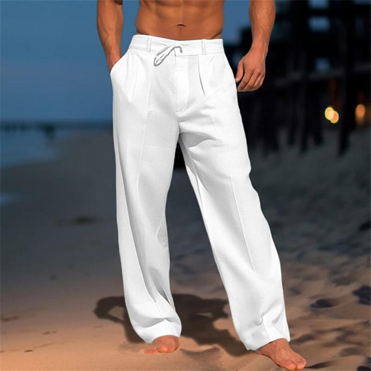 Leo - Men's Solid Color Vacation Pants