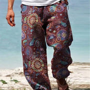 Evander - Men's Vintage Loose Printed Drawstring Pants