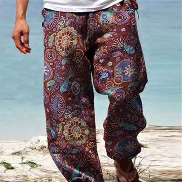 Evander - Men's Vintage Loose Printed Drawstring Pants