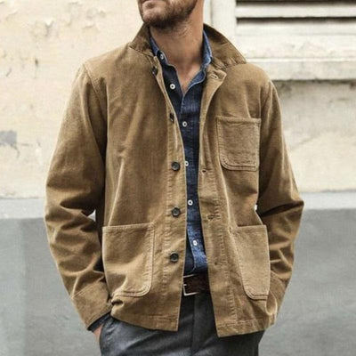 Adrian - Men's Vintage Multi Pocket Workwear Jacket