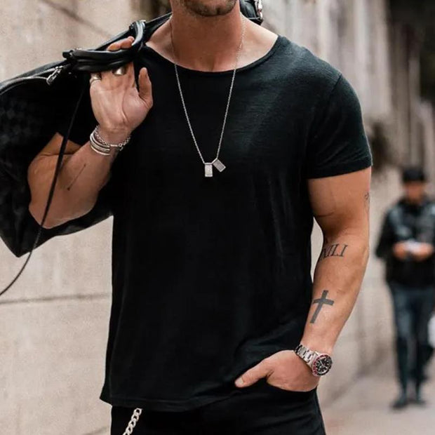 Andy - Men's Casual Loose Round Neck T-Shirt