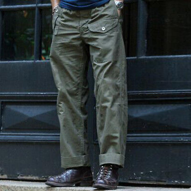 Corvin - Men's Vintage Multi Pocket Cargo Straight Leg Pants