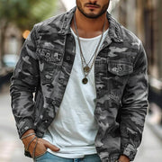 Amadeo - Men's Camouflage Canvas Retro Jacket