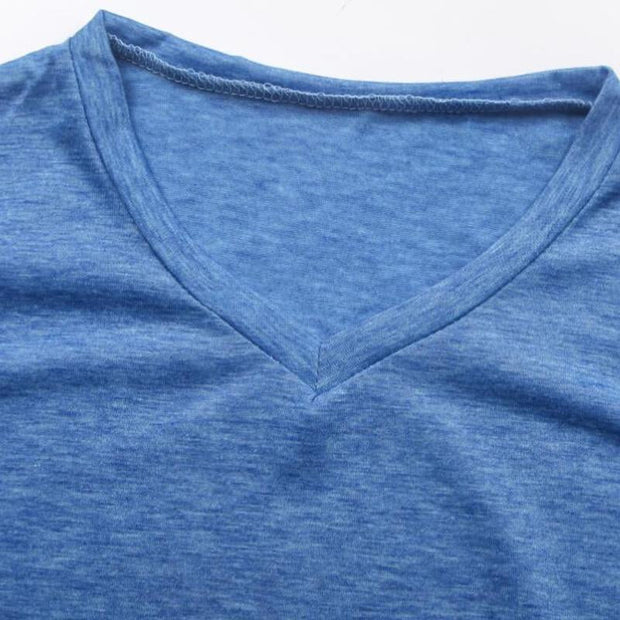 Leifric - Men's Cotton V-neck Bottoming Shirt