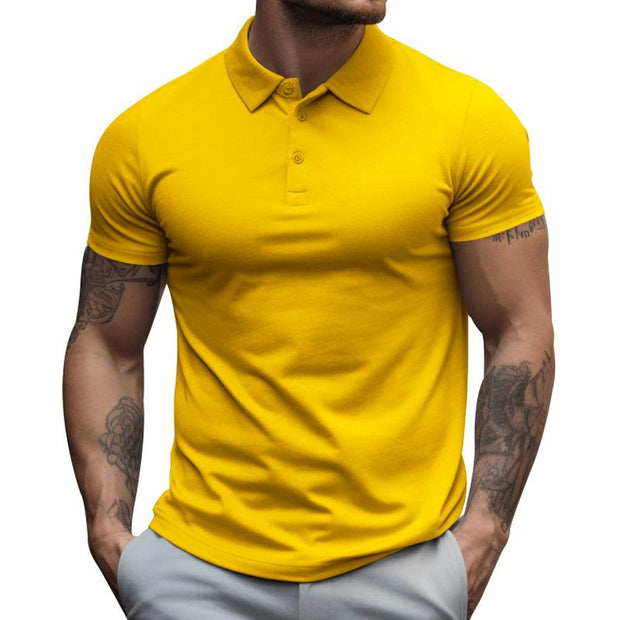 Allan - Men's Slim Lapel Casual Polo Shirt