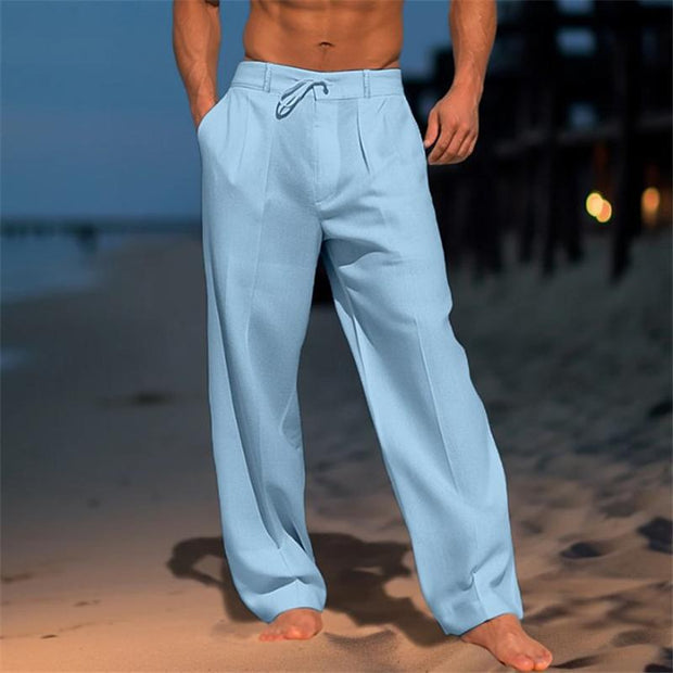 Leo - Men's Solid Color Vacation Pants