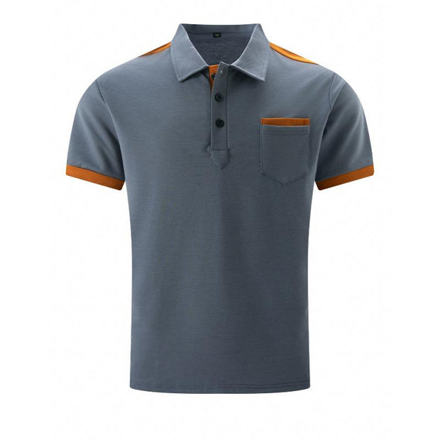 Sergei - Men's Chest Pocket Polo Shirt