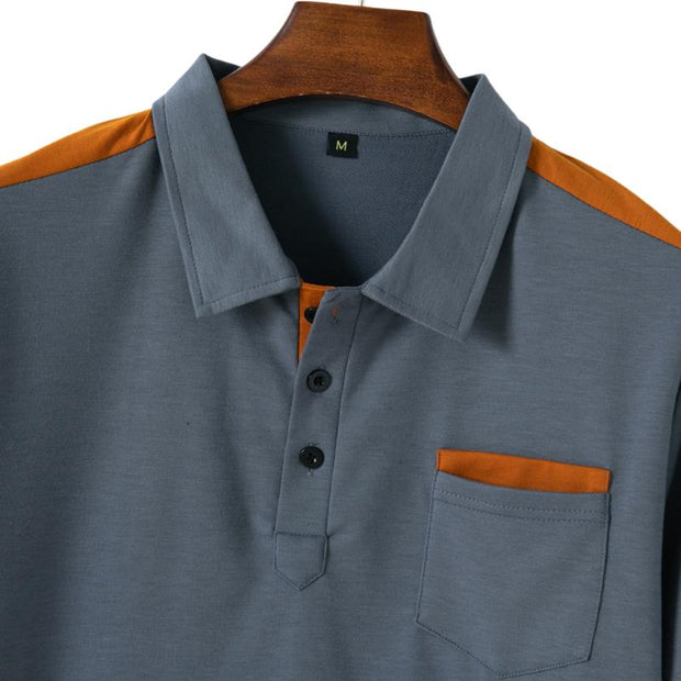 Sergei - Men's Chest Pocket Polo Shirt