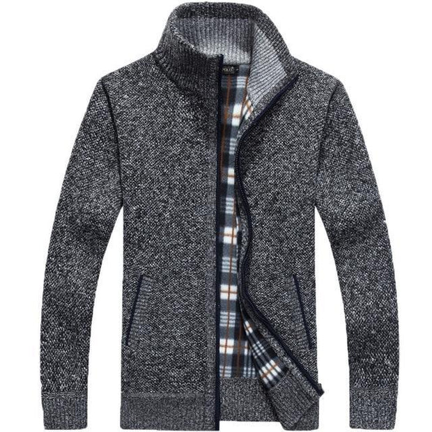 Iker – Men's Fleece-Lined Knit Cardigan