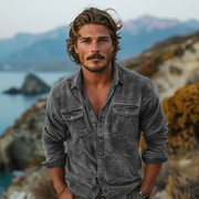 Dorian - Men's Vintage Washed Corduroy Shirt